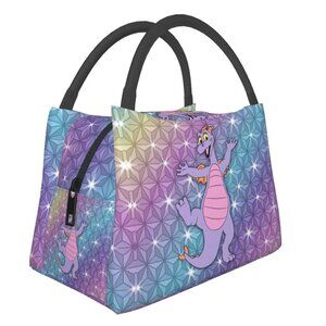 EPCOT Figment NEW Insulated Lunch Bag Sparks Purple Disney Spaceship Earth NWOT